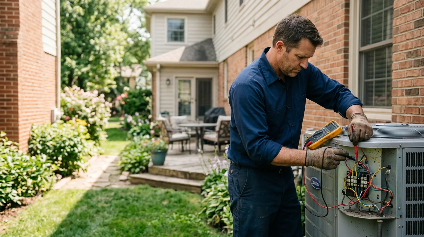 HVAC technician working near Virginia Beach, VA